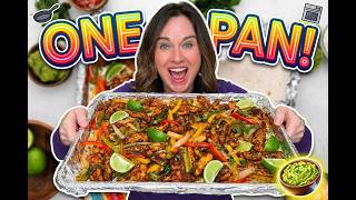 EASY Sheet Pan Chicken Fajitas (Minimal Cleanup, Maximum Flavor!)