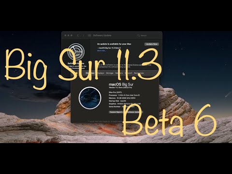 BigSur 11.3 Beta 6 (. No crash during Updates from beta 5)