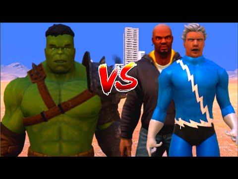 100 Hulk vs 1000 Luke Cage and 1000 Quick Silvers (Marvel vs Marvel)
