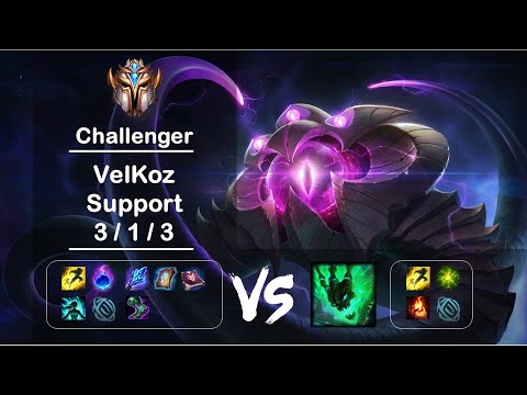 [4K] KR Challenger Support Velkoz vs Thresh Ep.1173