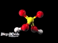 Sulfuric acid (H₂SO₄) 3D Molecule Model on ...