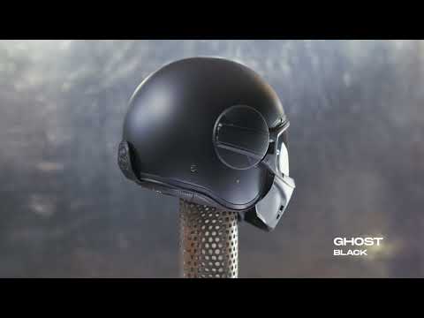 Caberg Helm | Ghost X | matt-schwarz | Jethelm | 360 Grad Ansicht