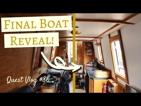 Final Renovation Reveal - Our Narrowboat Makeover! | Quest Vlog #86