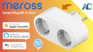 Meross Smart Plug Wi-Fi 2in1 | Funziona con HomeKit, Alexa, Google Assistant