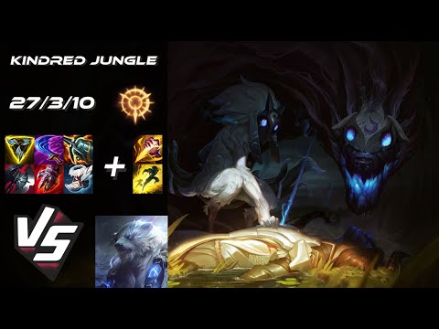 JUNGLE Kindred vs Volibear - NA Grandmaster Patch 14.5.1