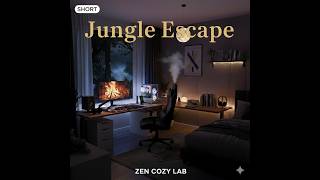 Zen Cozy Lab | Jungle Sanctuary 🌿🔥 #Shorts #Relaxing