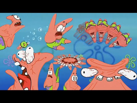 SpongeBob - Patrick Getting Beaten Up By An Invisible Person