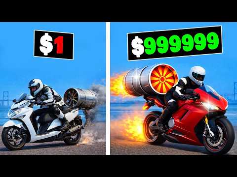 $1 to $1,000,000,000 ROCKET BIKE in GTA 5!
