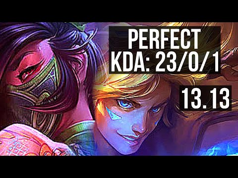 AKALI vs EZREAL (MID) | 23/0/1, Legendary, 9 solo kills, 2.3M mastery | EUW Diamond | 13.13