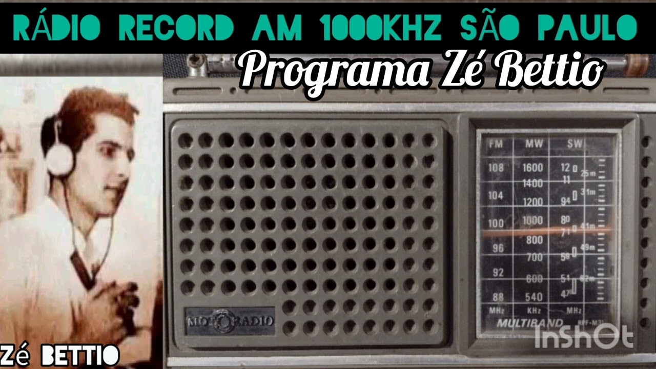 @ Saudade - Programa Zé Bettio - Rádio Record AM 1000 khz são Paulo