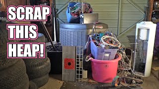 Scrap Metal Recycling - Processing a Huge Stash of Material!
