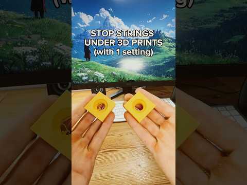 How to fix stringing under 3d prints with one setting