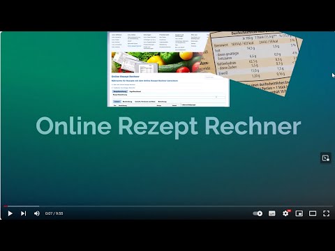 Online Rezept Rechner - Ein kurzer Überblick
