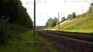 preview picture of video '[LG] Lietuvos Geležinkeliai - Lithuanian Railways diesel locomotive pulling a tanker train....'