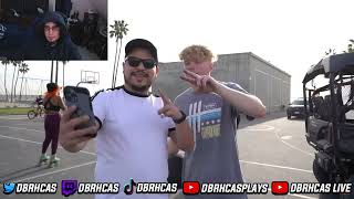 DBRHCas Reacts to Trash Talker Gets HEATED After I Did This... 2v2 Basketball At Venice Beach!_1