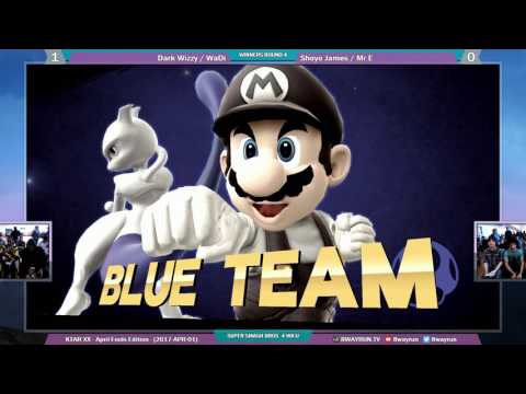 KTAR XX   SSB4 Teams W4   Dark Wizzy WaDi VS Shoyo James Mr E