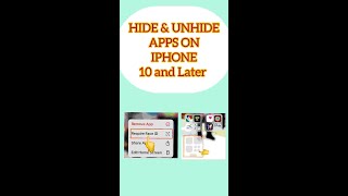How To Hide and Unhide Apps on iPhone 10, 11, 12, 13, 14, 15 & 16 Devices.