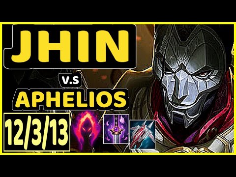 T1 FAKER (JHIN) vs APHELIOS - 12/3/13 KDA BOTTOM ADC GAMEPLAY - KR Ranked MASTER