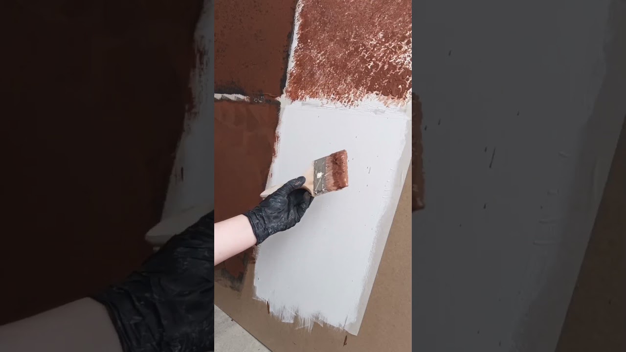 Texturas y efectos en paredes con pintura efecto oxido de @MontoPinturas #texture #textura #oxido