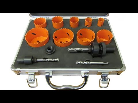 Bi metal hole saw kit - drilling through metal & wood