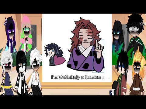 Hashiras react to Karl and Gary |(Giyu and Kokushibo)|1/2|Demon slayer|AU