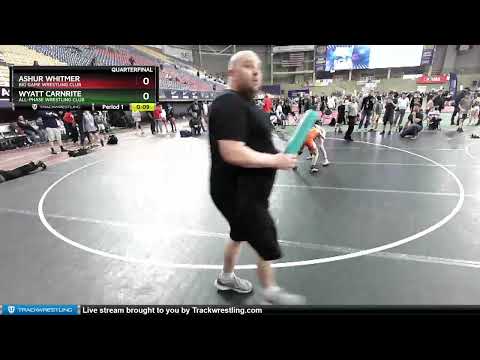 74 Lbs Quarterfinal - Ashur Whitmer, Big Game Wrestling Club Vs Wyatt Carnrite, All-Phase Wrestlin