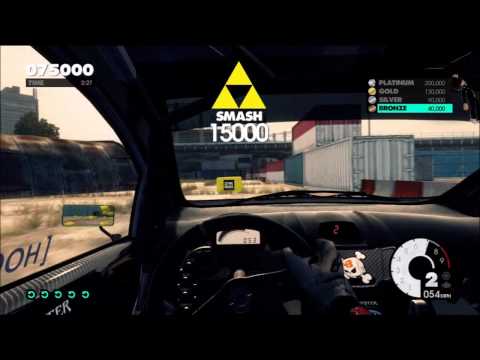 Dirt 3 - Gymkhana Academy - Platinum Smash Tutorial
