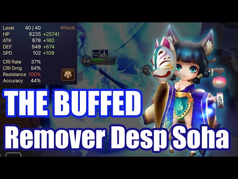THE BUFFED Remover Desp Soha, She has new powers to accelerate her allies💪💪💪【Summoners War RTA】