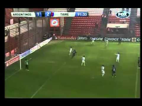 Gol Diego Ferreira 2do (Tig) - Argentinos 1 - Tigre 2 - Copa Sudamericana - 16-08-2012