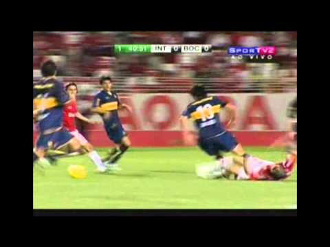 JOGO COMPLETO - INTERNACIONAL 2x0 Boca Juniors - Quartas Sul-Americana 2008 - SPORTV