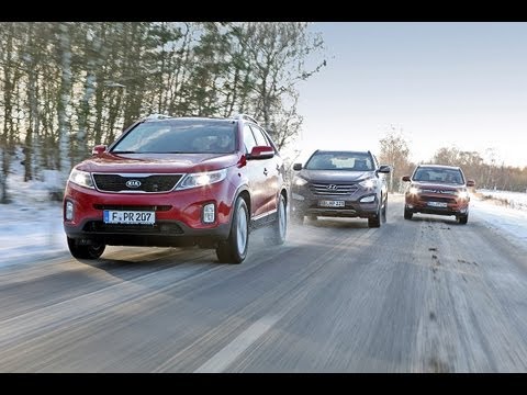 Kia Sorento, Hyundai Santa Fe, Mitsubishi Outlander - Asians in full SUVs