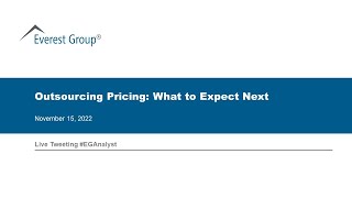 On-Demand Webinar | Outsourcing Services Pricing: What to Expect Next