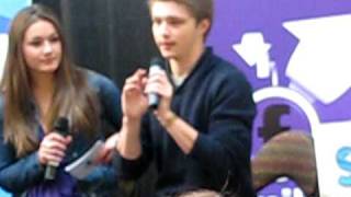 5/1/10 - Sterling Knight &amp; Danielle Campbell talk about funny moment on set (HQ)