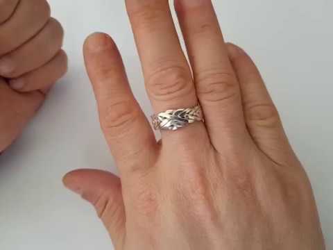 Turkish Puzzle ring 6 band  Anatolian design solution