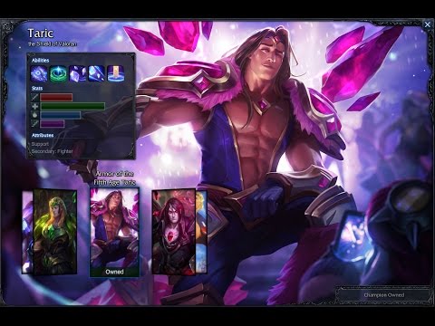Armor of the Fifth Age Taric Skin Spotlight Gameplay 1080p HD League Of Legends