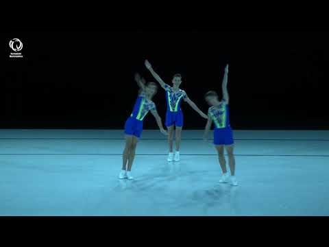 Romania 1 - 2021 Aerobics junior European silver medallists, trios