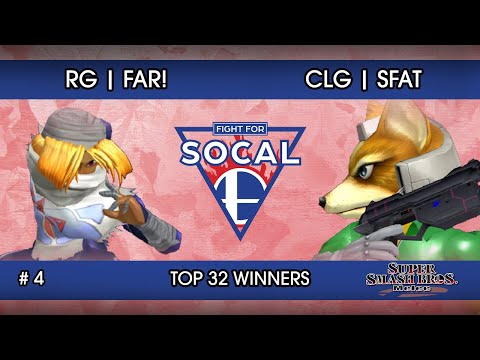 Fight For SoCal 4 - RG | Far! (Sheik) VS CLG | SFAT (Fox) - SSBM - Top 32 Winners (Round 1)