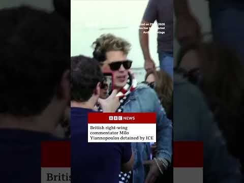 British right-wing commentator Milo Yiannopoulos detained by ICE. #US #BBCNews