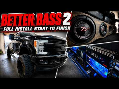 More Power for Better Bass and Clean Highs! The F-250 Gets New Amps and Bigger Subs | Full Install