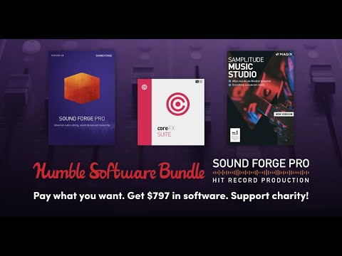 Humble Bundle ~  Sound Forge Pro Software Bundle ~ August 2021 😍💜😍