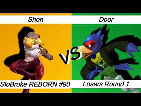 SloBroke REBORN #90 – Melee Singles LR1 – Shon ⟮Sheik⟯ vs Door ⟮Falco⟯