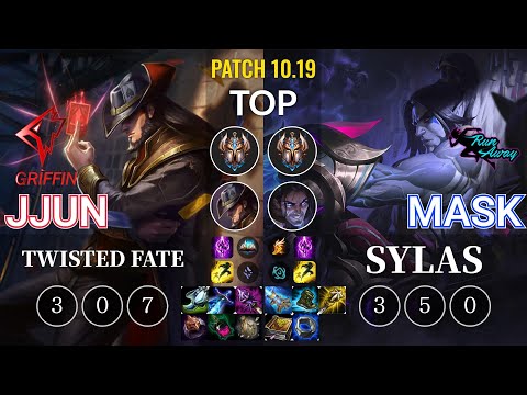 GRF jjun Twisted Fate vs RNW Mask Sylas Top - KR Patch 10.19