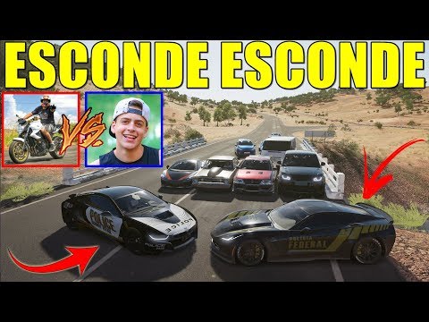 RENATO GARCIA E JON VLOGS VIRARAM POLICIAIS NO ESCONDE ESCONDE - FORZA HORIZON 3 - GAMEPLAY