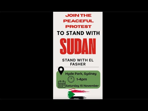 Stop the genocide in Sudan!
