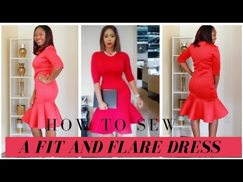 How to Sew a Fit and Flare Dress Using M6886 Pattern