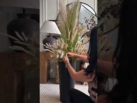 Elegant Faux Floral Fall Planters | Cozy Seasonal Home Decor!