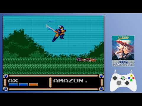 AX BATTLER - Sega GAME GEAR - Full Walkthrough gameplay (No commentary)