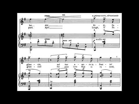 Vesti La Giubba (Pagliacci - R. Leoncavallo) Score Animation