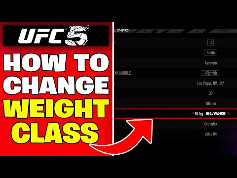How to Change Weight Class in UFC 5