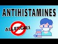 Loratadine, Diphenhydramine, and Cetirizine - Antihistamines